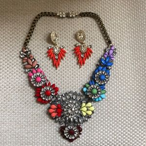 Necklace and earrings